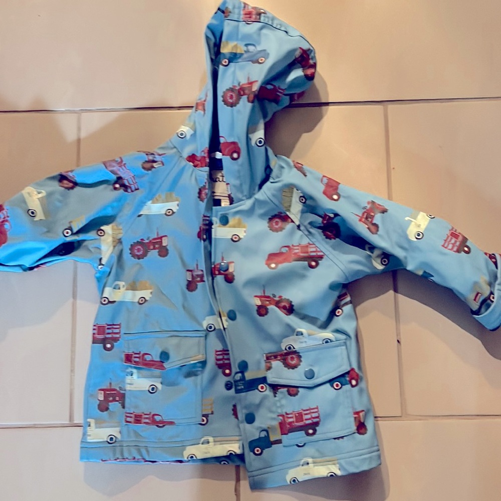 Hatley lined rain jacket trucks